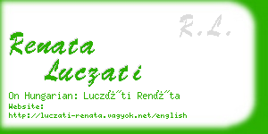 renata luczati business card